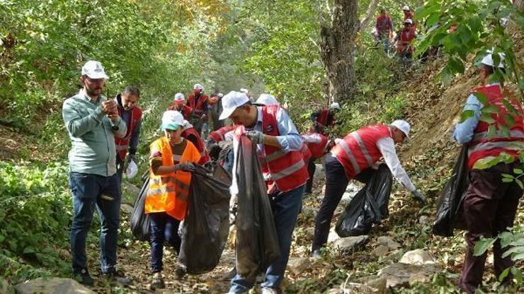Şemdinlide kirletme, temizle kampanyasında 15 ton çöp toplandı