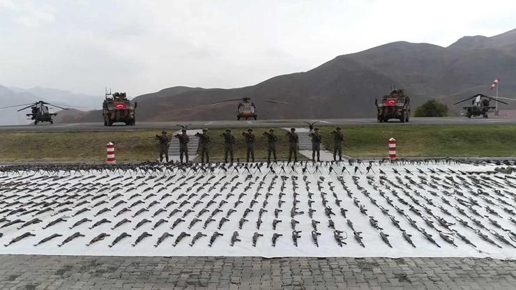 Pençe-Kilit Operasyonunda 1043 silahı ele geçirildi