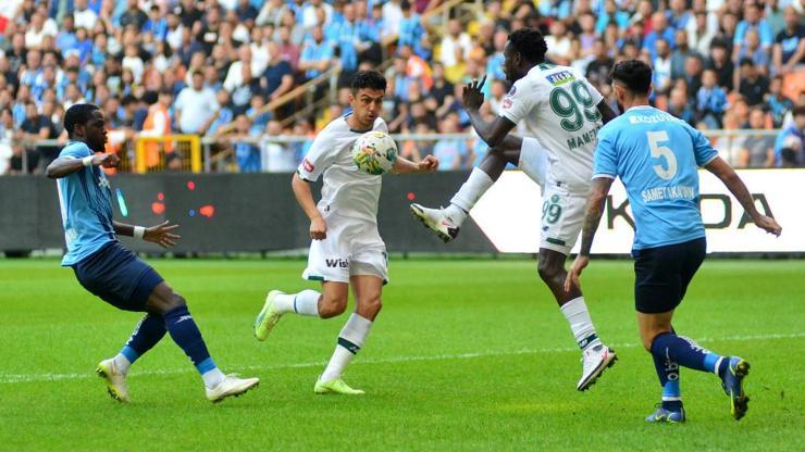 Adana Demirspor-Konyaspor maçı berabere bitti