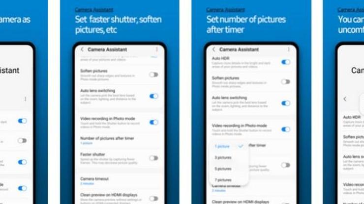 Camera Assistant Samsung modellerine eklendi