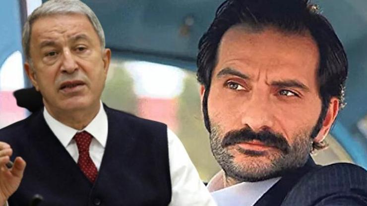 Bakan Akar, oyuncu Burak Haktanır ile görüştü