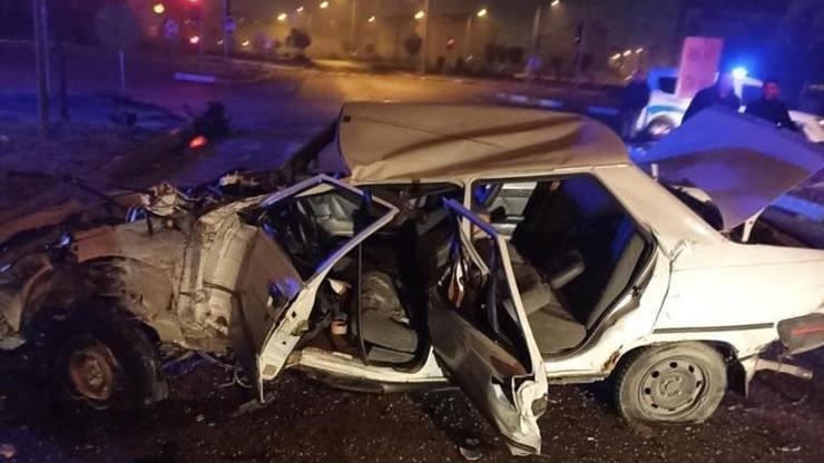 Yolcu otobüsü ile otomobil çarpıştı: 1 ölü, 1 yaralı