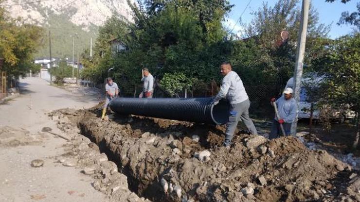 Kemerde alt yapı çalışmaları