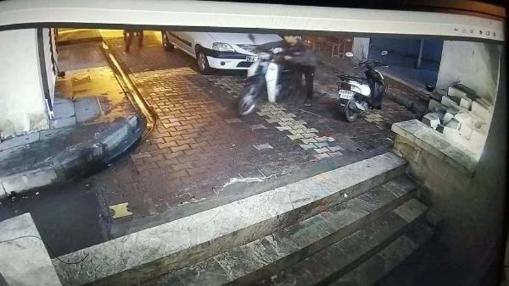Adıyaman’da motosiklet hırsızlığı güvenlik kamerasında