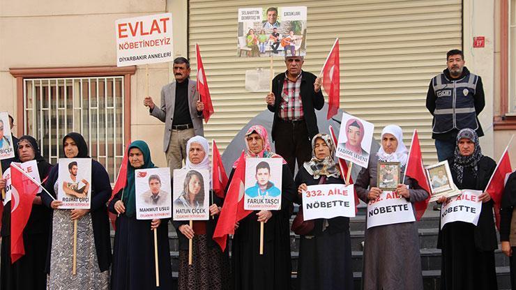 Diyarbakırdaki evlat nöbetinde aile sayısı 332 oldu