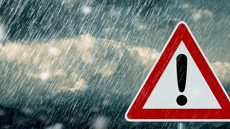 5 il için turuncu kodlu uyarı Hava durumu tehlikeli