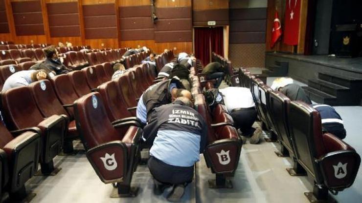 Konak zabıta personeli, depreme hazır