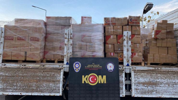 Ankara‘da operasyon 7 ton etil alkol ele geçirildi