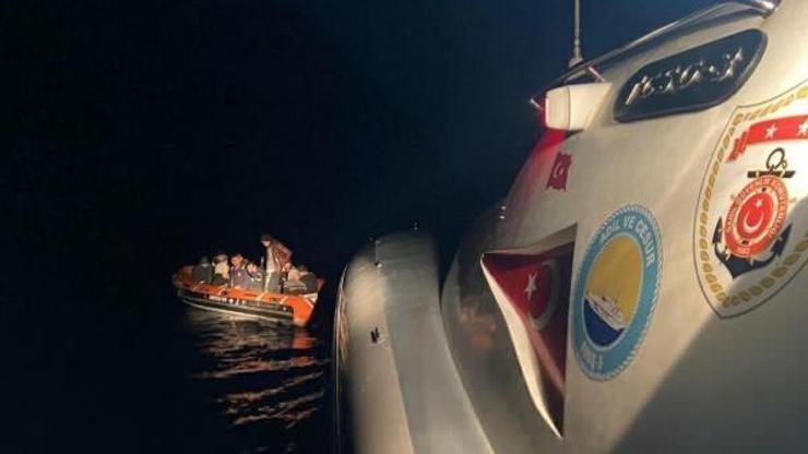 Datçada 16 kaçak göçmen göçmen kurtarıldı