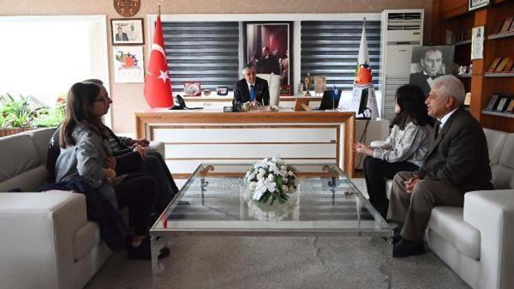 AKÜNSATtan Başkan Topaloğluna ziyaret