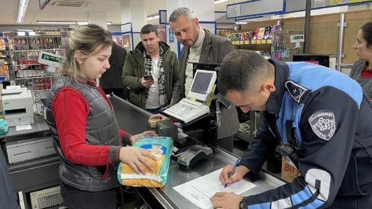 Tekirdağ’da zincir marketler denetlendi