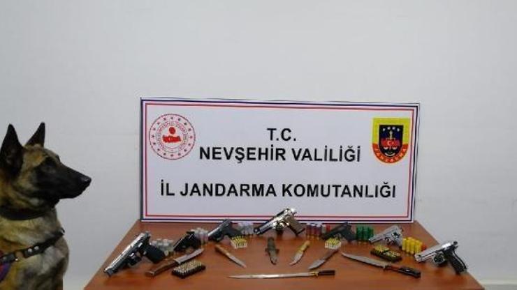 Nevşehirde 7 adet ruhsatsız tabanca ele geçirildi