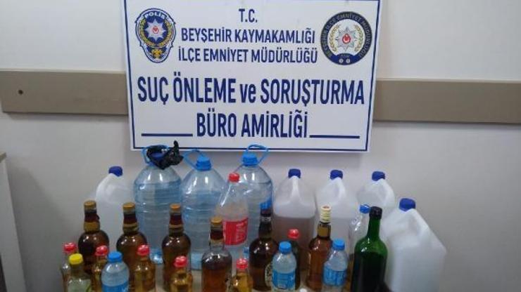 Konya’da sahte içki operasyonu: 3 gözaltı