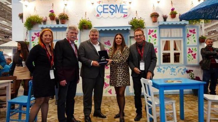 Çeşme, 16ncı Uluslararası Travel Turkey İzmir Fuarında bölgenin havasını en iyi yansıtan stant seçildi