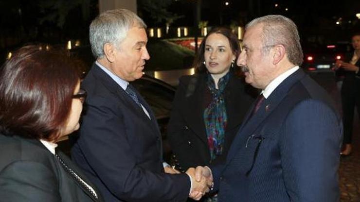TBMM Başkanı Şentop, Rusya heyeti onuruna akşam yemeği verdi