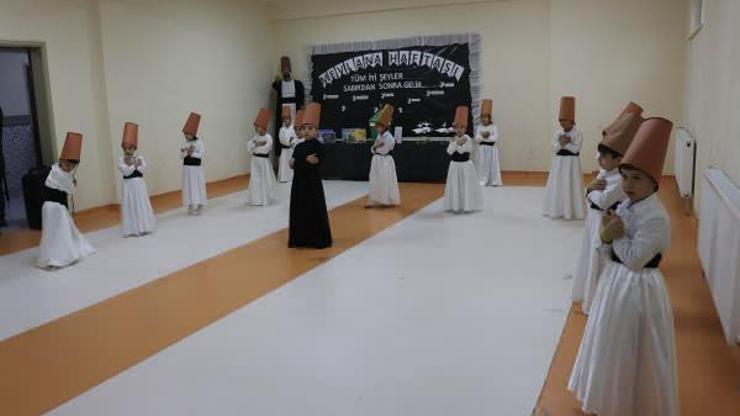 Mardin’de anasınıfı öğrencilerinden, Mevlana Haftası etkinliği