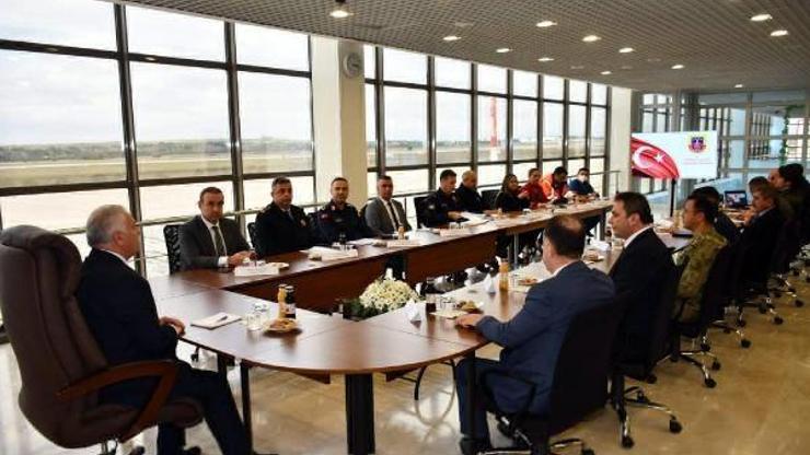 Çorlu Atatürk Havalimanında güvenlik toplantısı