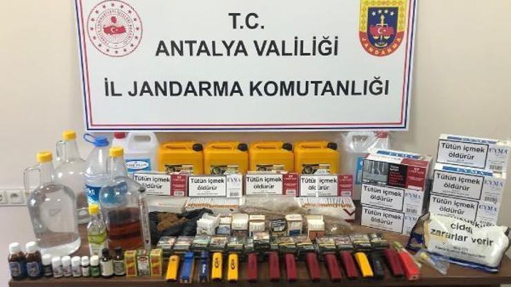 Kemerde sahte alkol ve kaçak sigara baskınları