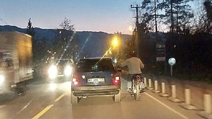 Trafikte tehlikeli yolculuk
