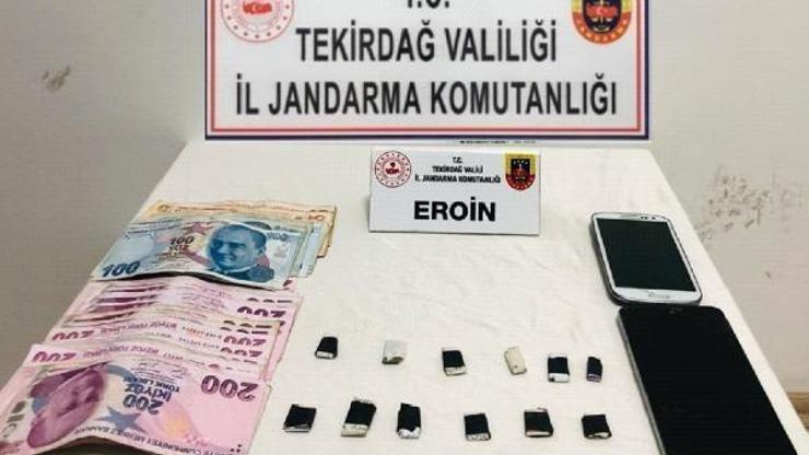Tekirdağ’da bir araçta 24 gram eroin ele geçirildi; 2 gözaltı