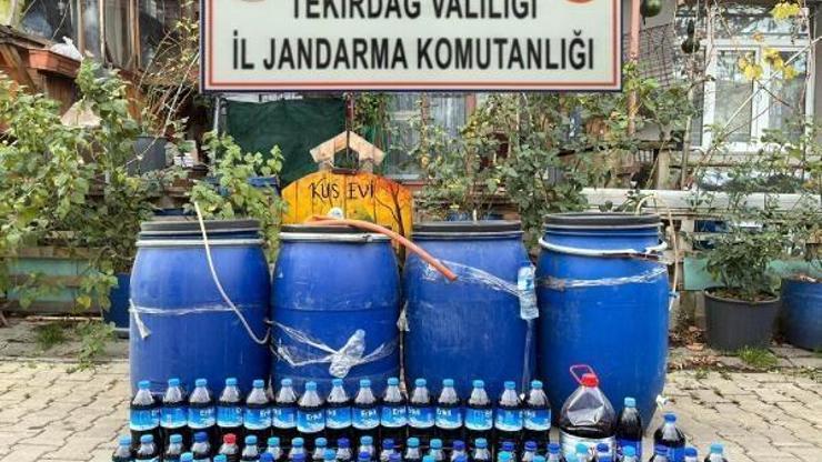 Tekirdağda sahte içki ve kaçak tütün operasyonu