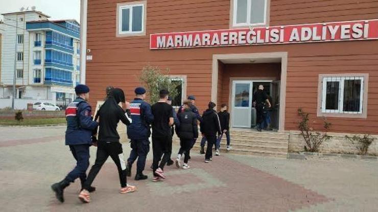Marmaraereğlisinde yazlıktan hırsızlık şüphelisi 6 kişi yakalandı