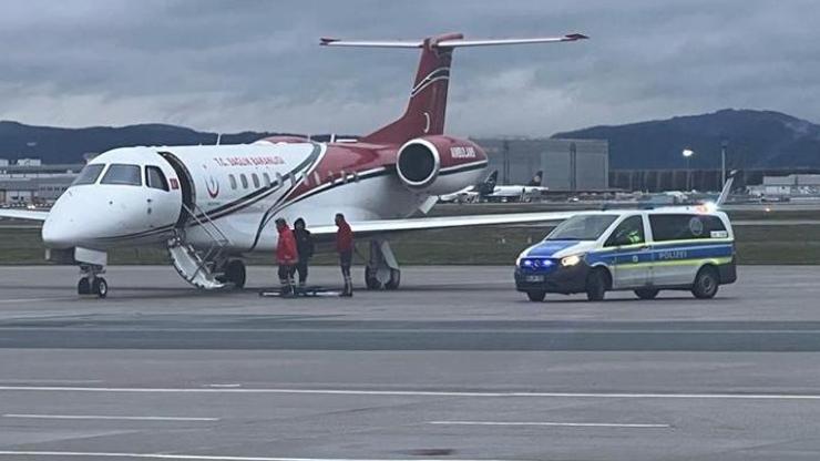 Türk hastalar Almanya’dan Türkiye’ye ambulans uçakla nakledildi