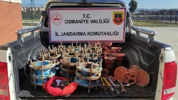 Osmaniye’de sulama kanalı vanası çalan şüpheli yakalandı