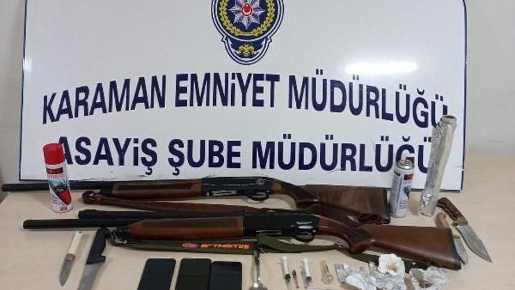 Karamanda operasyon: 2 gözaltı