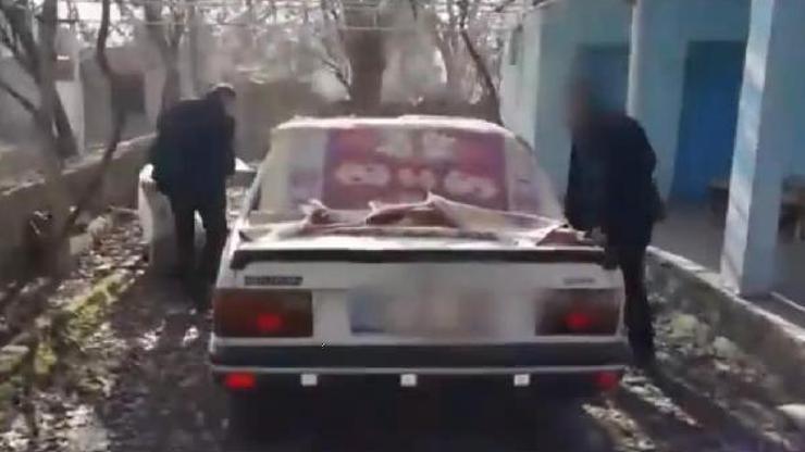 Çalıntı otomobil ile akaryakıt alıp kaçan 2 şüpheli yakalandı