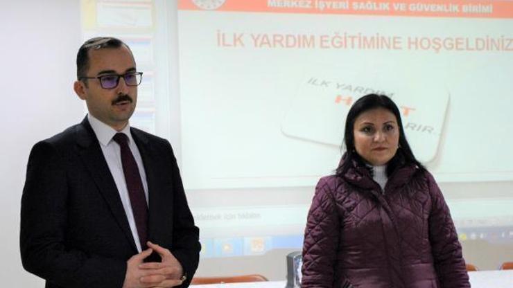 Adliye personeline ilk yardım eğitimi