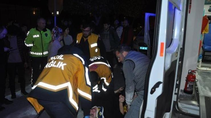 Yaya geçidinde genç kıza çarpıp kaçtı