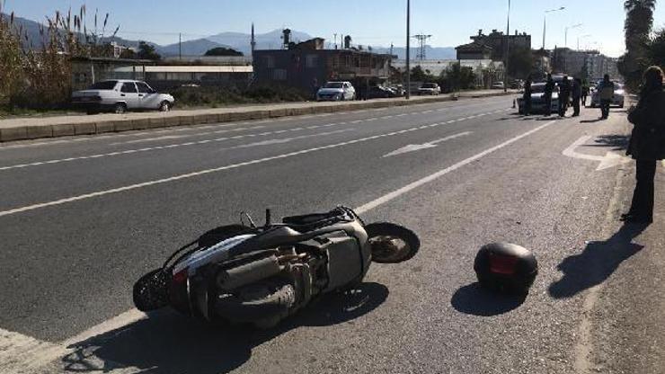 Gazipaşada kaza: 1 yaralı
