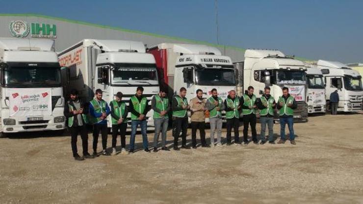 KilistenSuriye’ye 15 yardım TIRı gitti