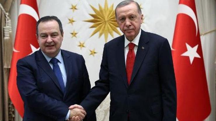 Cumhurbaşkanı Erdoğan, Sırbistan Dışişleri Bakanı Dacici kabul etti