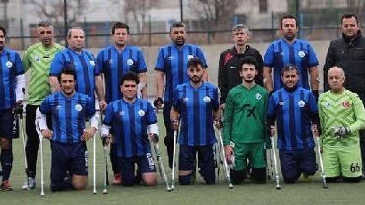 Kocasinanın ampute futbol takımı, sezonun ilk yarısını ikinci tamamladı