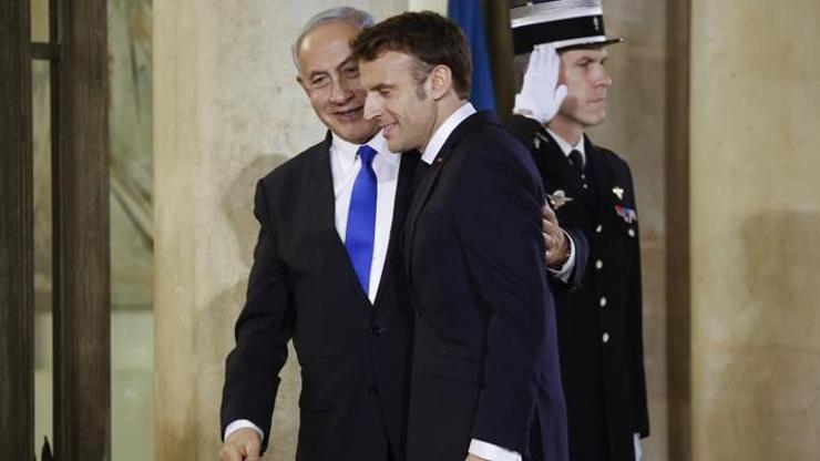 Netanyahu ve Macron, Paris’te bir araya geldi