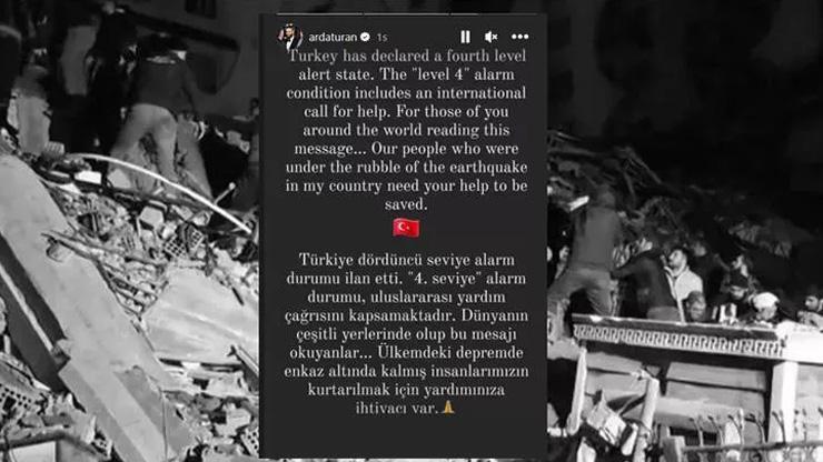 Arda Turandan yardım çağrısı