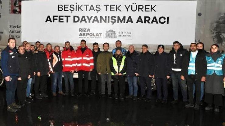 Beşiktaşta toplanan yardımlar deprem bölgesine gönderildi