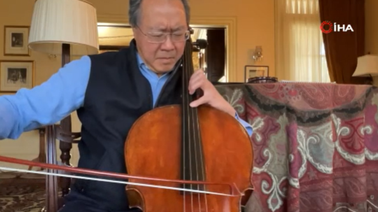 Ünlü çello sanatçısı Yo-Yo Ma, depremzedeler için çaldı