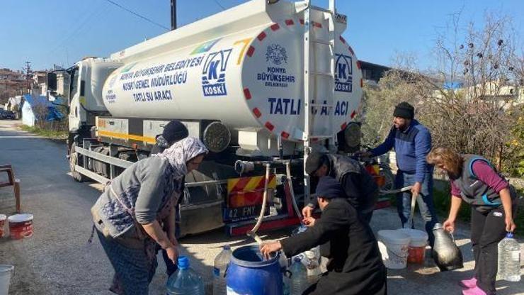 Konya Büyükşehir Belediyesinden Hataya temiz su yardımı