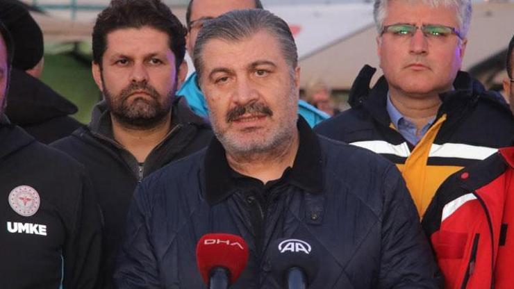Bakan Koca deprem bölgesinde açıkladı: Bulaşıcı hastalık salgını saptanmamıştır