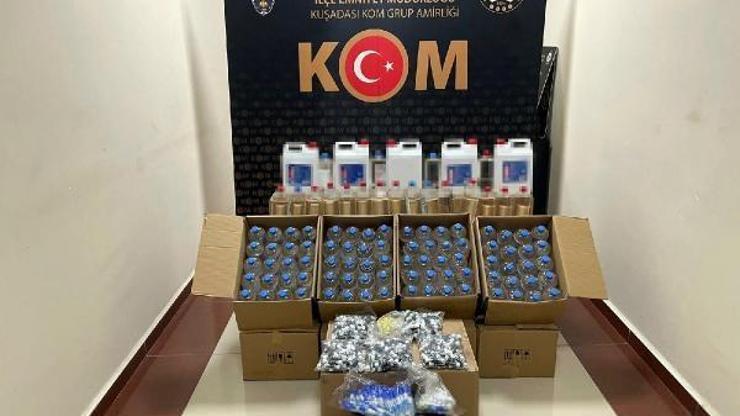 Kuşadasında sahte alkol operasyonu: 1 gözaltı