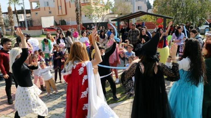 Akdenizde misafir edilen depremzede çocuklar için etkinlik
