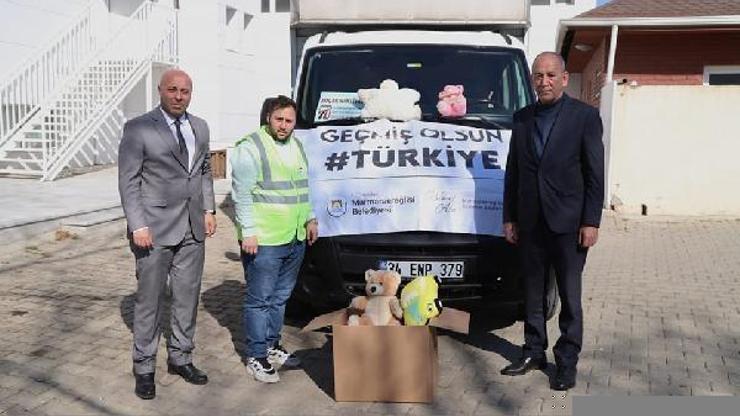 Marmaraereğlisi Belediyesinden afetzede çocuklara oyuncak