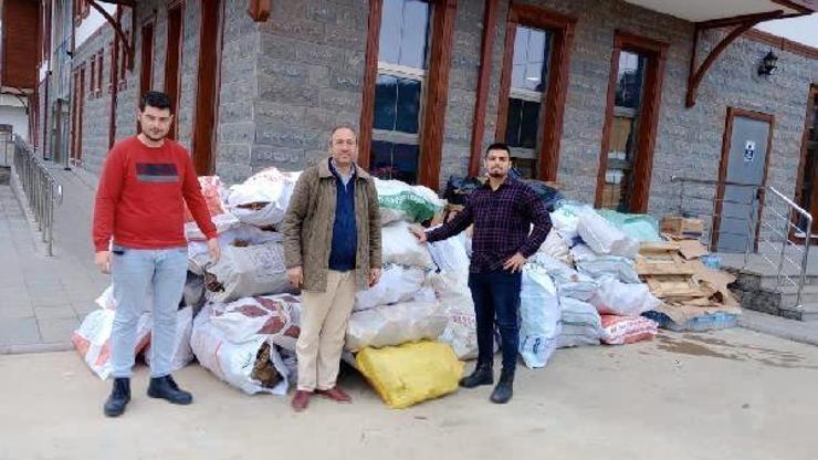 Misafir depremzedeler için odun seferberliği