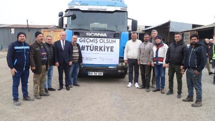 Marmaraereğlisi Belediyesinden depremzedelere ısınma desteği