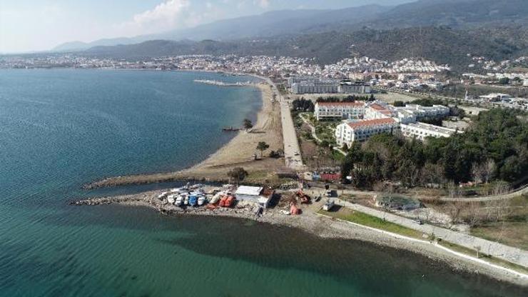 Güre Sahil Yolu’nda hedef yaz sezonuna yetiştirmek