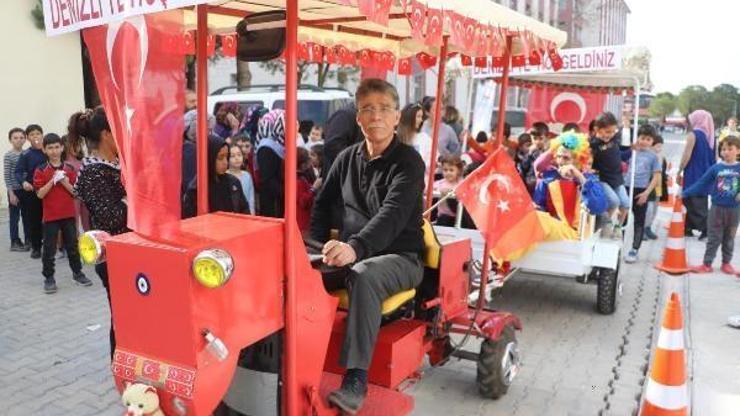 Denizlide depremzede çocuklara fayton gezisi
