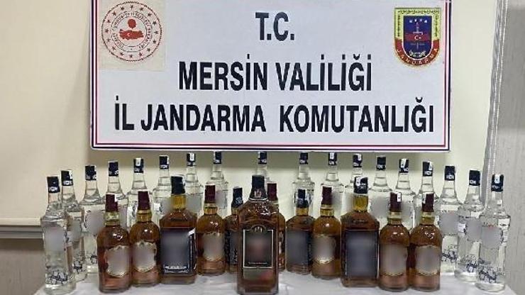 Mersinde kaçak alkol ve sigara operasyonu: 2 gözaltı